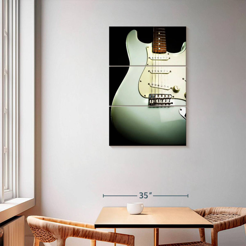 Guitare Abarca Pearly Rock, H 57 po x l 36 po