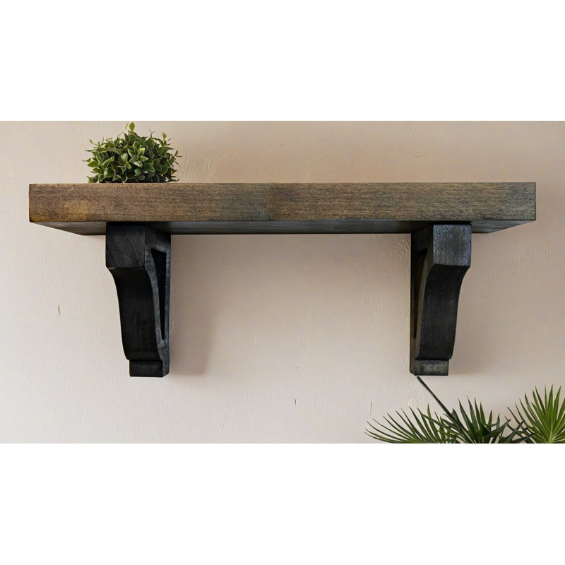 2" Shelves/W Corbels, 11" H x 12" W x 8" D