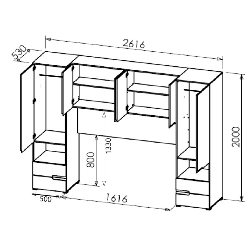 Tirmen Overbed Unit