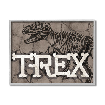 Ancienne typographie de squelette en os de reptile