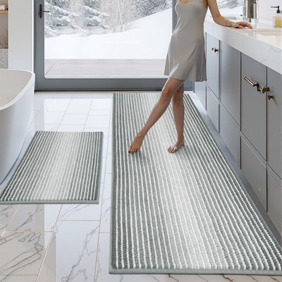 Soft Shaggy Absorbent Non-Slip Bath Mat