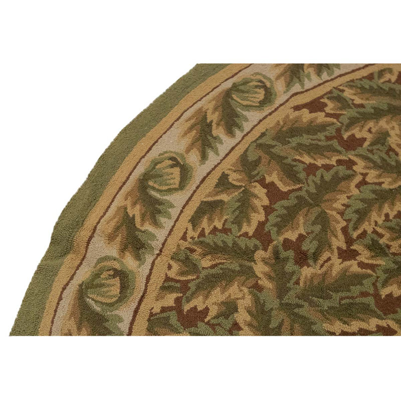 Hand Woven Wool Floral Area Rug