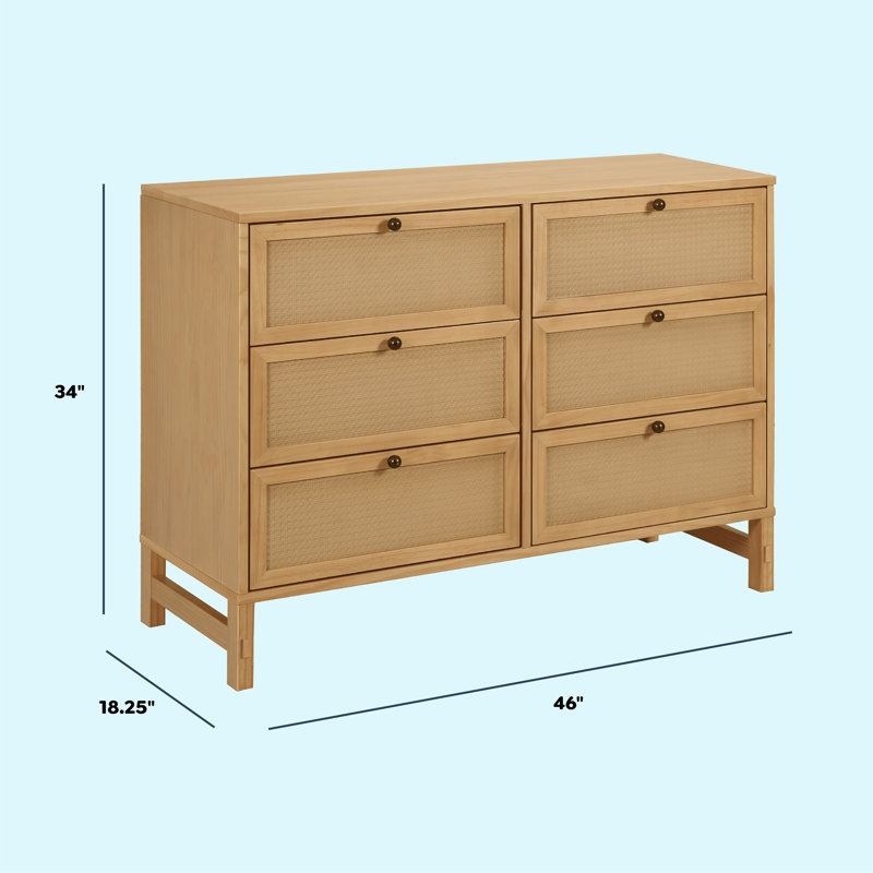 strick & bolton marley light charcoal grey 6 drawer dresser Transitional Grain-textured Grey Dresser - Overstock