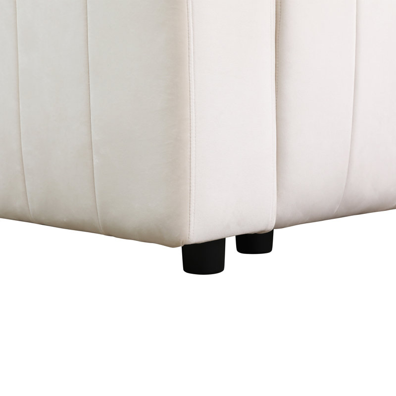 Canapé et méridienne modulaires en microfibre Agaran