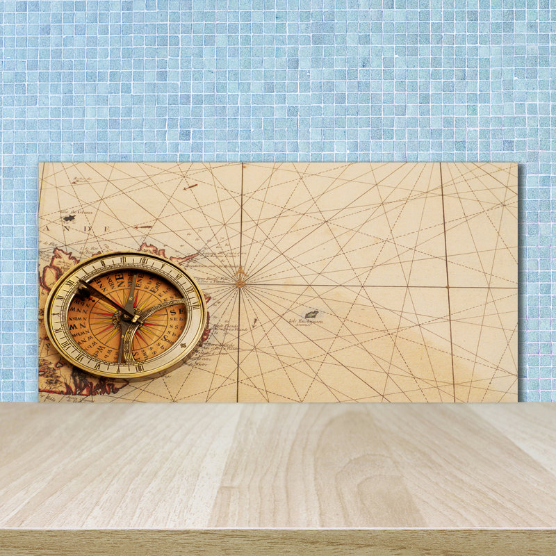 Morton 50cm W x 100cm L Glass Peel and Stick Panel
