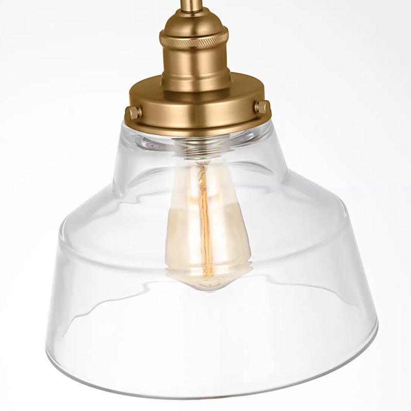 Topanga 1 - Light Single Pendant, Satin Brass