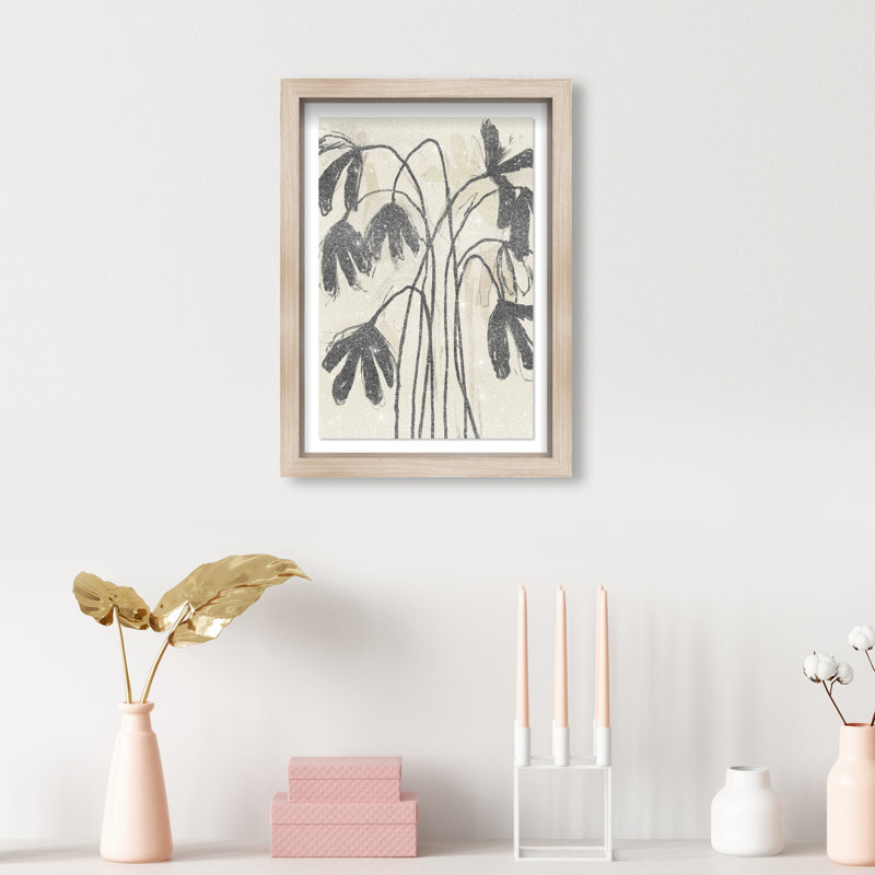 Tree Abstract Studio Print by Oliver Gal, 16.5"H x 11.5"W, Natural Oak Shadowbox