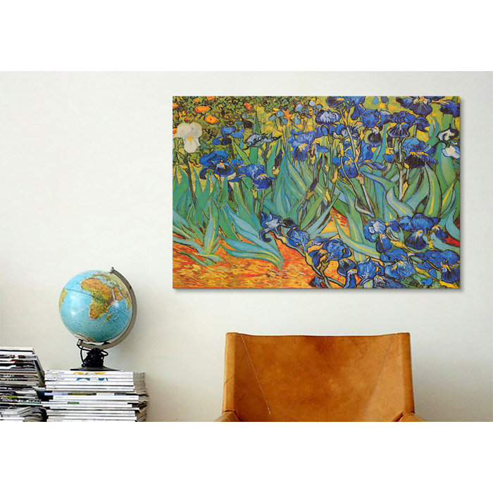 « irises » par vincent van gogh, impression, Toile, H 8 po x l 12 po x p 0,75 po
