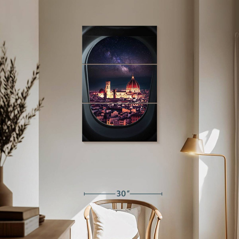 Nicci Florence From Plane Window, 57" H x 36" W