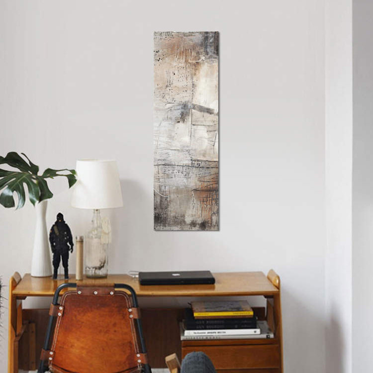 «Black, White & Bronze I», reproduction sur toile, H 72 po x l 24 po x P 1,5 po, Toile tendue