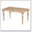 Table de salle à manger rectangulaire 1 pièce sans chaise