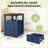 18 Inch Wide Nightstand With Charging Station, Side Table With Open Shelf, 2 Drawers Wood Dresser, End Table For Bedroom & Living Room-606169128-606208167