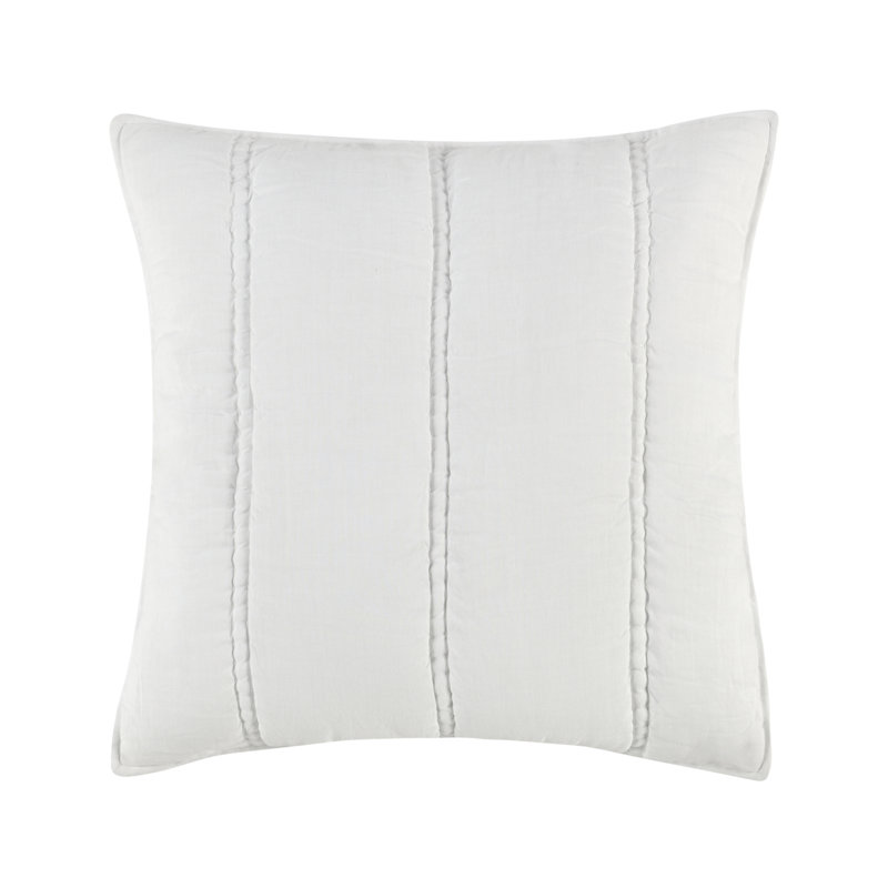 Rowen 4-Piece Sustainable Fabric Quilt Set, White