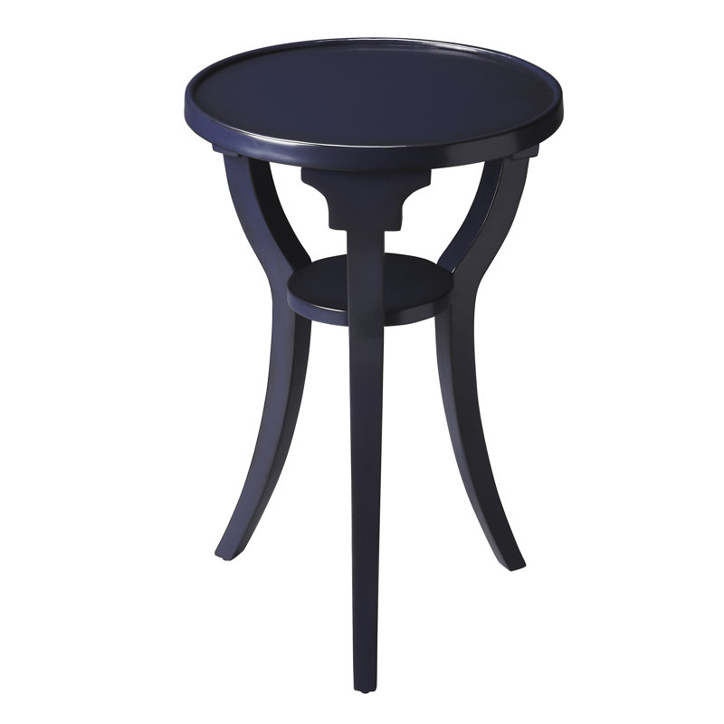 Dalton Round 15.75"W Side Table, Blue