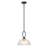 12’’ Pendant Light With Ribbed Glass Shade-1535087331