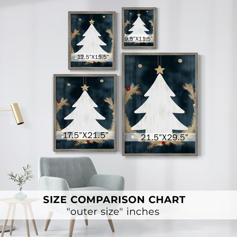 Reproduction encadrée - bois massif XMA3005382, H 30 po x l 24 po