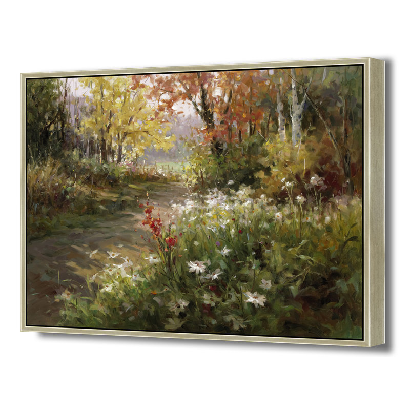 Path Of Autumn Light Print, Brown, 50" H x 74" W
