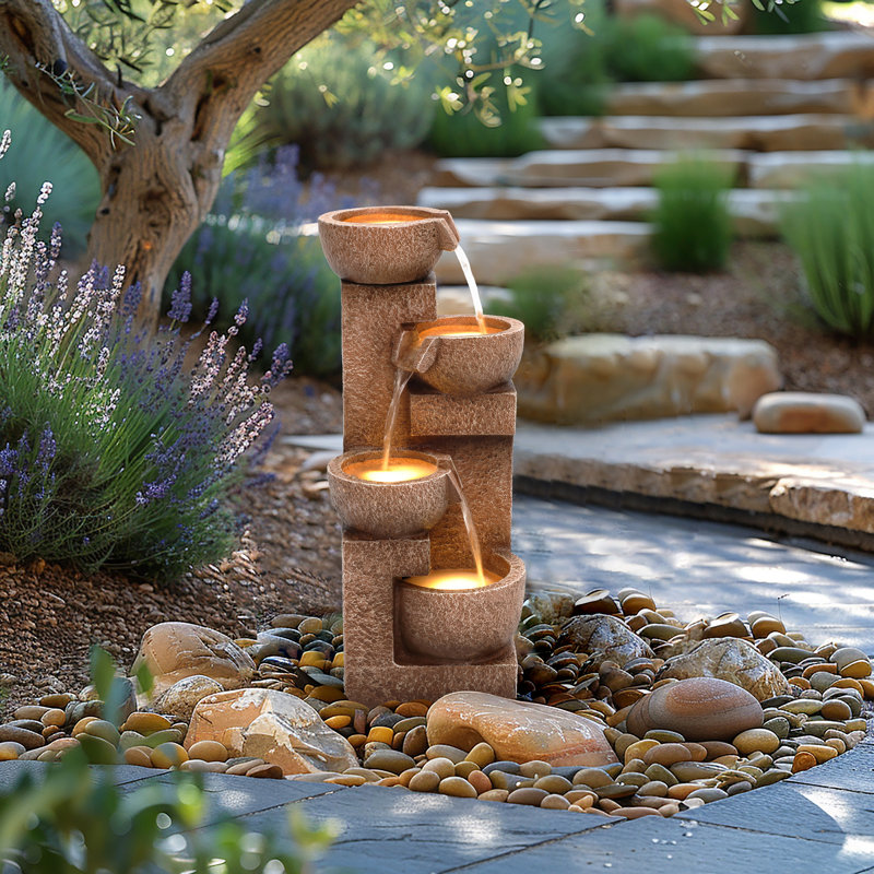 Charles Bentley Danube Cascading Water Feature - Mains Powered