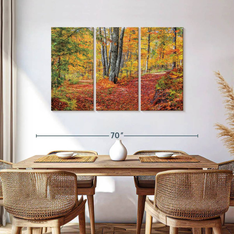 Alvord Autumn In The Woods, 36" H x 57" W