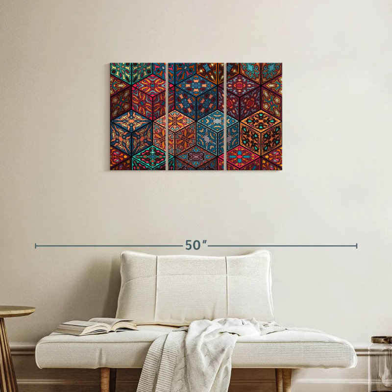Cubes de mandala Kerner, H 20 po x l 33 po