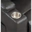 Fauteuil inclinable électrique à 2 tasses Gunmetal