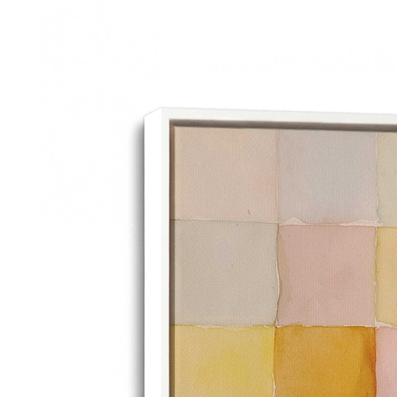 Ensemble de 2 impressions murales Whispered Magnolia, 16 po x 16 po, Cadre flottant blanc opaque