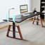 Bureau debout en bois manufacturé noir Free Form-1196744661