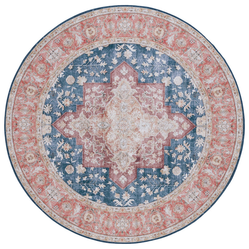 Tucson Performance Machine Washable Oriental Rug, Round 6'