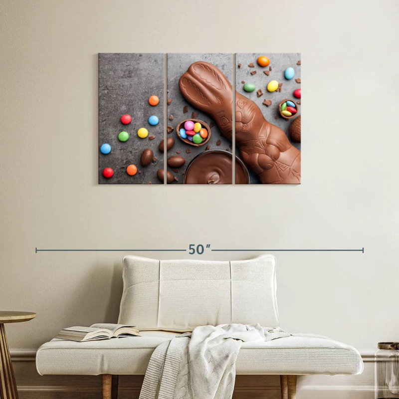 Lapin de Pâques au chocolat Lelend, H 24 po x l 38 po