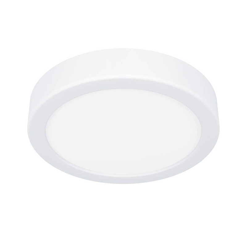Plastic Flush Mount, White, White