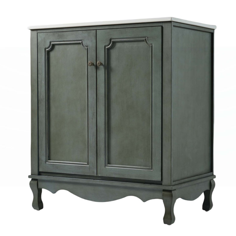 Meuble-lavabo rétro avec de multiples caractéristiques fonctionnelles pour des salles de bain élégantes