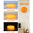 Aura Donut Orange Glass Table Lamp