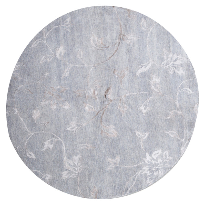 Hand Knotted Floral Area Rug