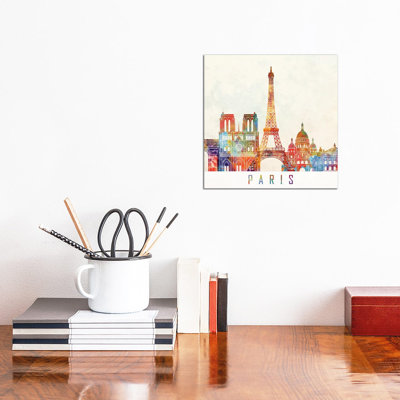 "Paris Repères", affiche par Paul Rommer - impression sur toile tendue