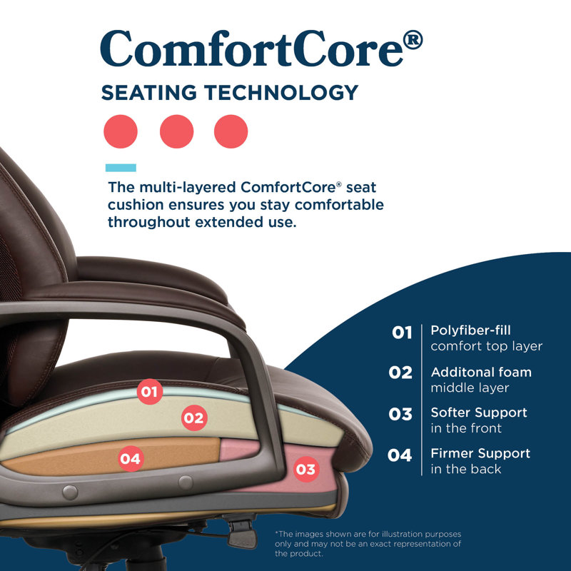 Nova Brown Vegan Leather High-Back Executive Swivel Chair