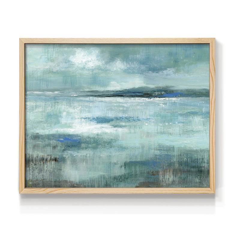 Vue de l'île - impression encadrée - réarmable, Naturel, H 16 po x l 20 po
