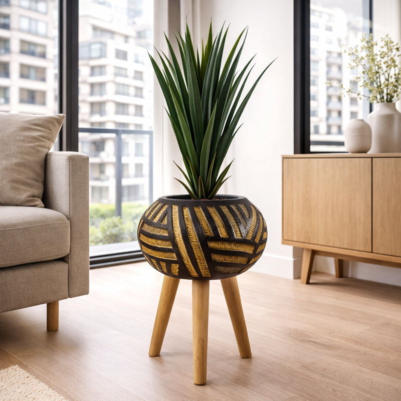 Cement Indoor Cachepot