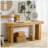 63" Solid Wood Console Table – Rustic Farmhouse Sofa Table For Entryway, Hallway, Or Behind Couch, Narrow Rectangular Design