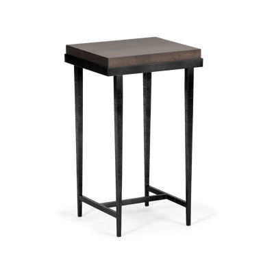 Wick Solid Wood Top Side Table
