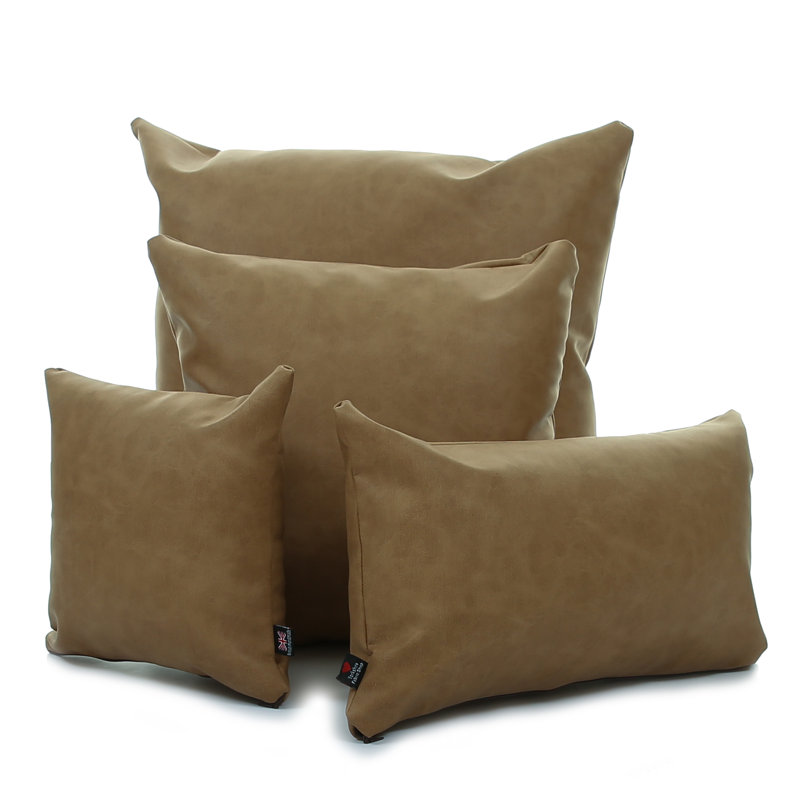 Chaidez Square Cushion, 28cm H x 28cm W x 14cm D, Walnut Brown