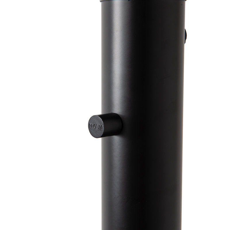 Lodi 3-Light Arc Floor Lamp - Matte Black, Walnut, Gold Leaf, Marble Base, Dimmer Switch