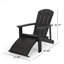 Chaise Adirondack avec repose-pieds dissimulé