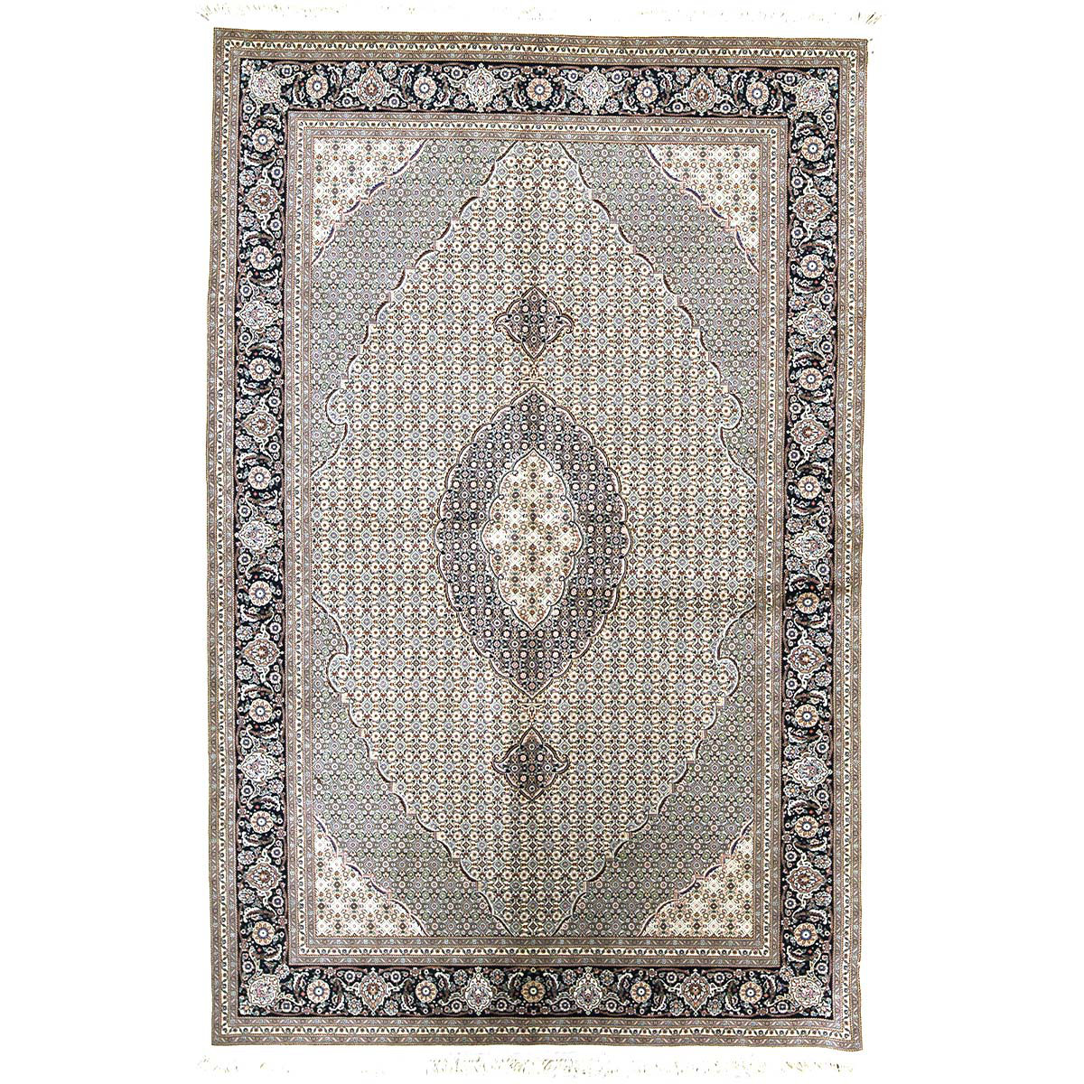 Bokara Rug Co., Inc. High-Quality Hand-Knotted Gray/Blue/Black Area Rug ...