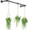 Avec 3 cintres en macramé et 3 crochets, cintres pour plantes d'intérieur 32 po (pots et plantes non inclus)