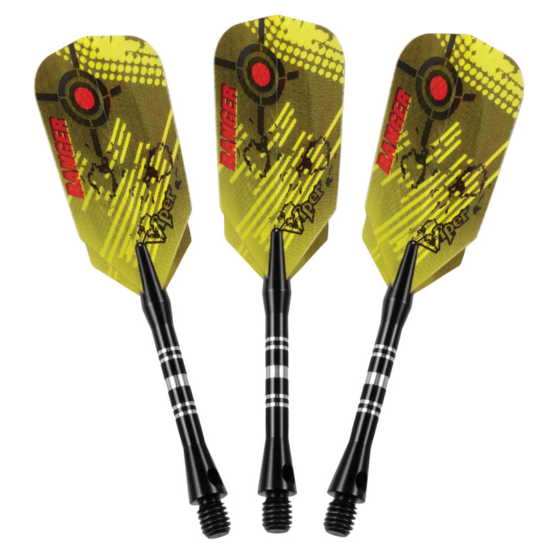 Fléchette à pointe doux ranger Viper, 10 anneaux noirs et rouges - 18 grammes