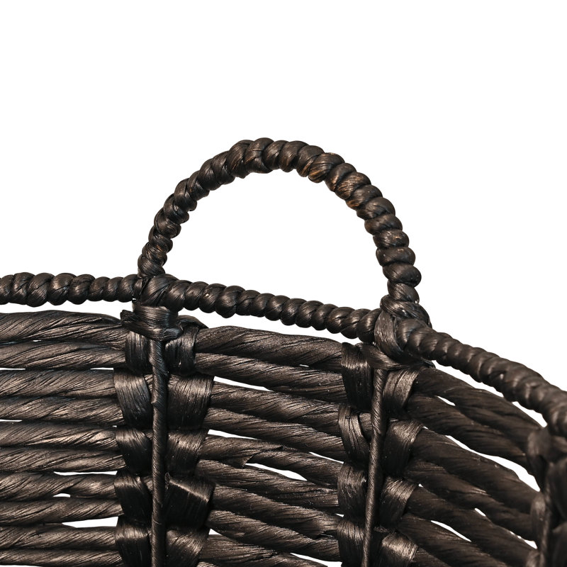Panier en osier Kei, Noir