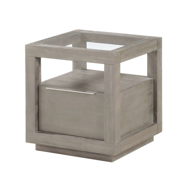 Table de bout avec rangement Eloise, Minéral