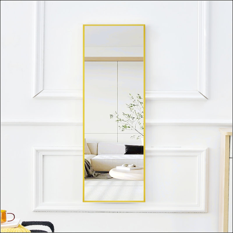 Miroir Adamariz, Doré, 63 po x 20 po, Métal métal