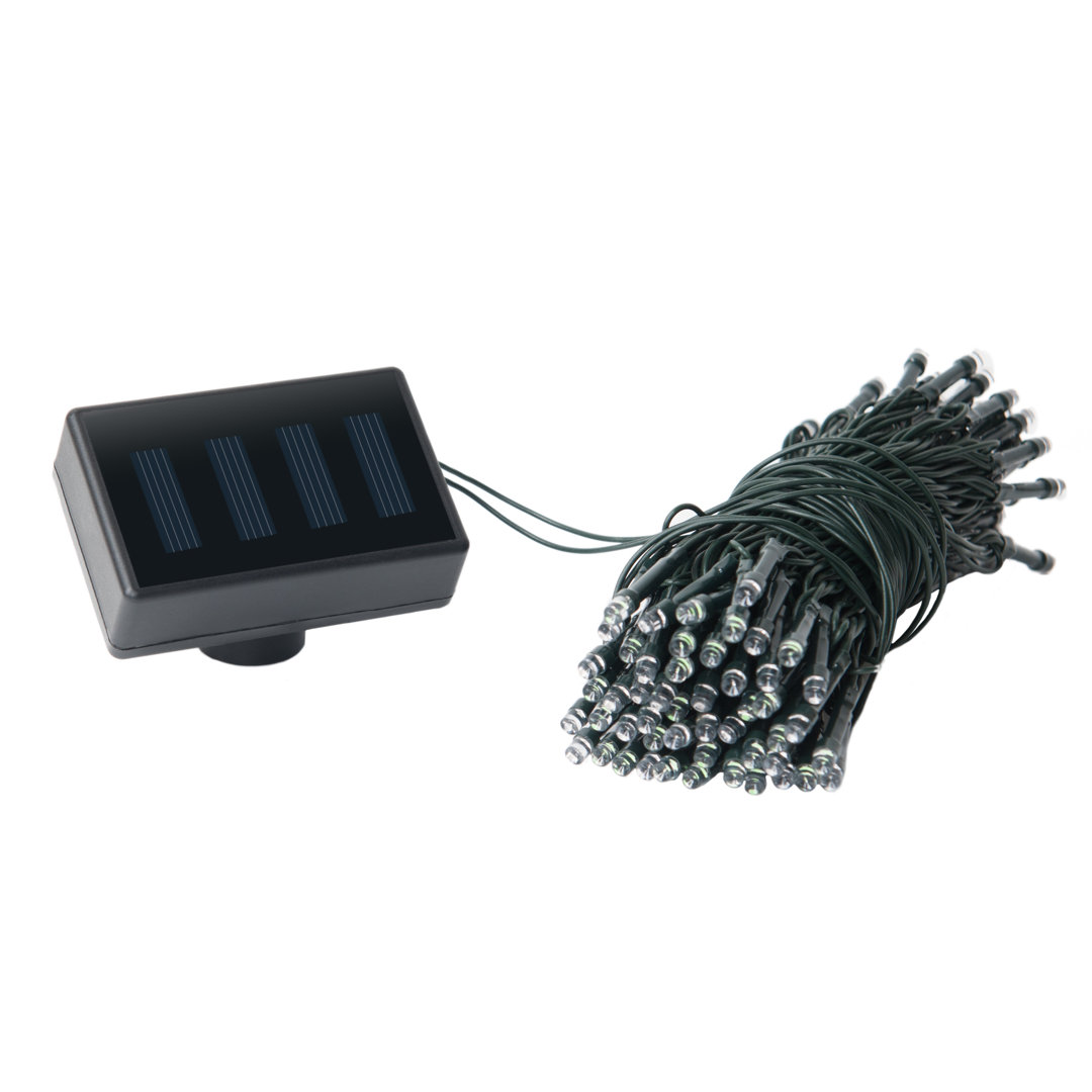 100 Bright White LED Solar Fairy Lights