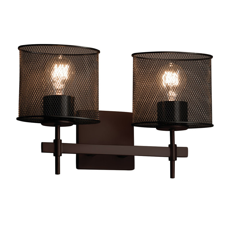 Éclairage pour meuble-lavabo 2 lumières Bennett, Bronze foncé